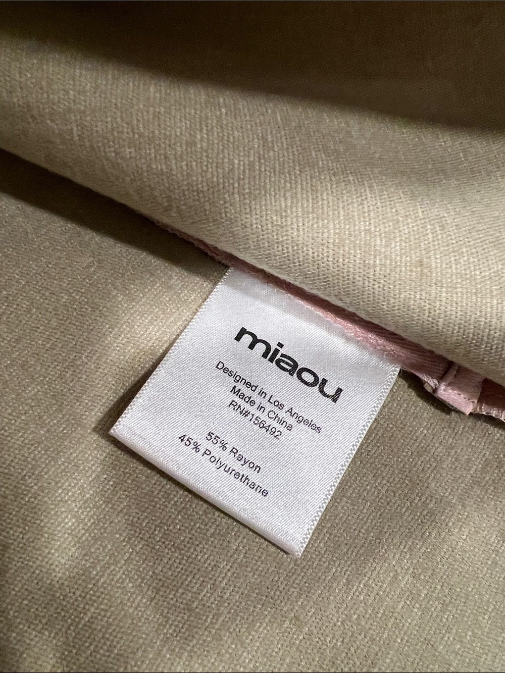 Miaou Pink Fig Mini Skirt NWT - Picture 8 of 8
